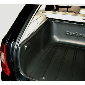 Skoda Superb Combi II Carbox Gepäckraumwanne mit hohen Rand - Detail Rand hinten links