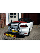 Heckträger Golf VI Cabrio - Tieflader - Zuladung max. 40 Kg - max. 2 Räder - ohne Räder anklappbar