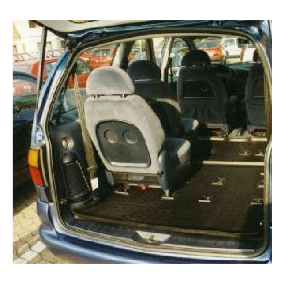 Kofferraummatte Sharan 7M - Teil hinten - unter 3. Sitzreihe - kann mit 20-1690 kombiniert werden