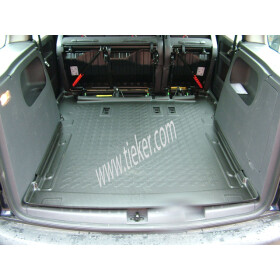 VW CADDY LIFE 2k5 Kofferraummatte Kofferraumwanne hoher Rand - Carbox Gepäckraumwanne  - vario  Sitze können genutzt werden - auch 7-Sitzer