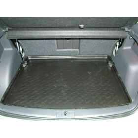 Golf V Plus I 1KP - Kofferraummatte mit Rand - für verschiebbare Rücksitzbank - Ladeboden in oberer Position