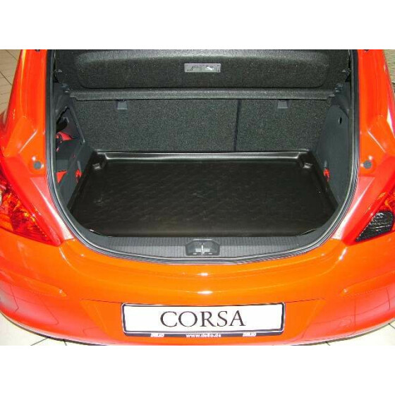 OPEL CORSA D Kofferraummatte Kofferraumwanne hoher Rand - Carbox Gepäckraumwanne