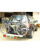 Fahrradträger Paulchen Subaru Forester Beispielfoto (Montagekit + Fahrradtransport-System Tieflader)