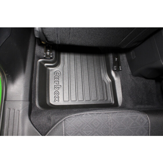 Fußraummatte mit Rand - Opel Corsa F - Fußmatte abwaschbar geruchslos