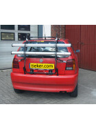 Hecktr&auml;ger Paulchen VW Polo (mit Dachabrisskante) ab 06/1996-09/1999 - Montagekit (Artikel-Nr.:811513) + Tr&auml;gersystem + Schienensystem