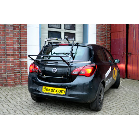 Paulchen Heckträger - Opel Corsa E (3-Türer) ab 09/2014 - mit optionalen Trägersystem, Schienensystem und Zubehör