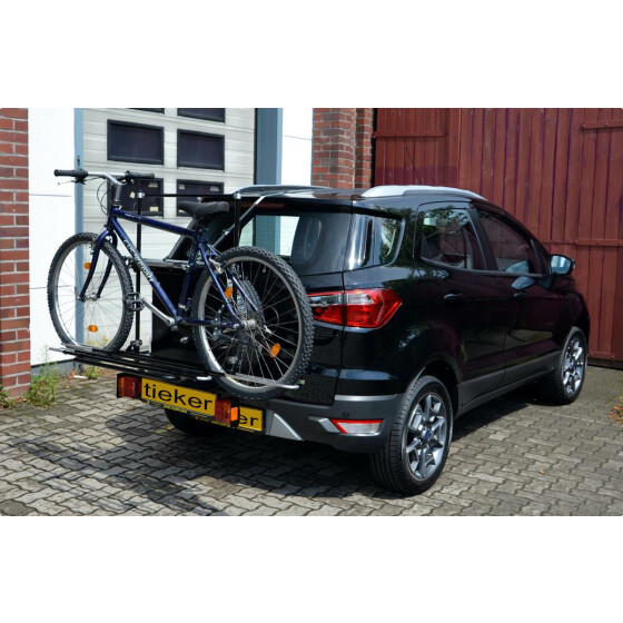 Fahrradträger Ford EcoSport Typ JK8 - Mittellader - Kofferraum kann bei montierten Träger geöffnet werden - ohne Räder