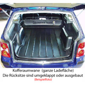 Mercedes M-Klasse W164 Carbox Kofferraumwanne hoher Rand - Carbox Gepäckraumwanne rand hoch Rücksitzbank umgelegt