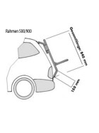 Rahmen 4500E Tieflader E-Bike geeignet + Zusatzbeleuchtung (Art.-Nr. 331302)