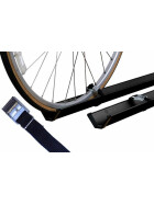 Fahrradträger Paulchen - Economy Class 1020 - 2 Fahrradschienen - Befestigung der Reifen mit Spanngurten - keine Diebstahlsicherung möglich
