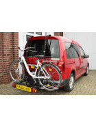 Paulchen Heckklappenträger - VW Caddy IV (auch Maxi) (mit Heckklappe OHNE Chromzierleiste) ab 05/2015 bis 09/2020 - Fahrradträger Montagekit (Artikel-Nr.:811536) + Trägersystem + Schienensystem