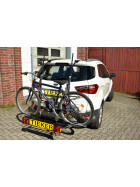 Fahrradträger Paulchen Heckträger Ford EcoSport Beispielfoto (Montagekit + Fahrradtransport-System Tieflader + FirstClass Schienen)