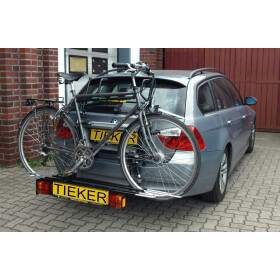 Fahrradheckträger BMW 3er E91 Touring - Tieflader - Montage ohne AHK an der Heckklappe