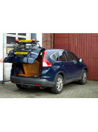 Veloträger Honda CRV III R6 - Mittellader - Kofferraum kann geöffnet werden (unbeladen)