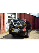 Fahrradträger Nissan Pathfinder R51 - Mittellader - Montage an der Heckklappe ohne AHK