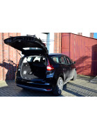 Veloträger Renault Grand Scenic III - Mittellader - Kofferraum kann geöffnet werden (unbeladen)