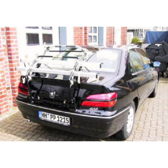 Paulchen Heckträger - Peugeot 406 Stufenheck ab 5/1999-04/1999 - mit optionalen Trägersystem, Schienensystem und Zubehör