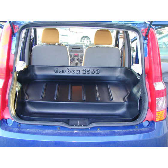Kofferraumwanne Fiat Panda III Typ 312 - ganzer Kofferraum Rücksitzbank umgeklappt - es entsteht eine Stufe