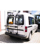 Paulchen Heckträger - Opel Combo (Flügeltüren) ab 10/2001- - mit optionalen Trägersystem, Schienensystem und Zubehör