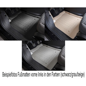 Fußmatte vorne links Fahrerseite VW Touran II 5T Fußraumschale mit Rand passform Fußraummatte Floor Mat VW Touran II 5T Winter Wasser Fußrauschutz