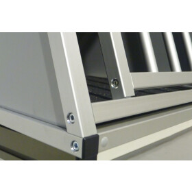 Hundebox Kofferraum - Sorento III Typ LX (10/2014-) - Aluminiumprofil verschraubt - keine scharfen Kanten