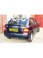Paulchen Heckklappenträger - Opel Astra G Schrägheck ab 03/1998- - Trägersystem Mittellader - Montage ohne Bohren keine Anhängerkupplung notwendig
