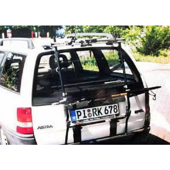 Paulchen Heckträger - Opel Astra F Caravan ohne Kunststoffblende ab 09/1991-02/1998 - mit optionalen Trägersystem, Schienensystem und Zubehör