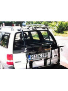 Paulchen Heckträger - Opel Astra F Caravan ohne Kunststoffblende ab 09/1991-02/1998 - mit optionalen Trägersystem, Schienensystem und Zubehör