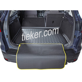 Kofferraummatte VW T-Roc (variablen Ladeboden in oberer Position) - Gepäckraummatte mit Rand ab 08/2017-