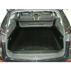 Passform Wanne Crossland X Carbox Kofferraumwanne hoher Rand - Carbox Gepäckraumwanne - Rücksitzbank umgelegt/umgeklappt - ganze Ladefläche