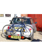 Paulchen Fahrradträger - Mini Cooper Mini One Typ R50 ab (nicht Cooper S) 5/2001-10/2006 - Trägersystem Tieflader inkl. Lichtleiste - Schienensystem - bequeme Ladehöhe