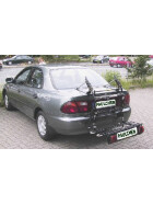 Paulchen Heckträger - Mazda 323 S Stufenheck ab 08/1994-09/1998 - mit optionalen Trägersystem, Schienensystem und Zubehör