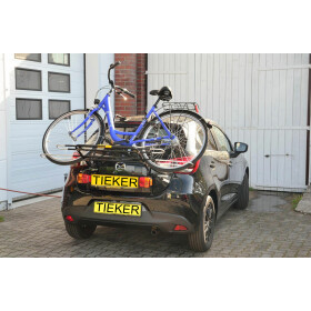 Paulchen Fahrradträger - Mazda 2 Typ DJ ab 11/2014- - Trägersystem Mittellader - Schienensystem FirstClass - optionales Zubehör Zusatzbeleuchtung