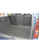 Kofferraummatte Peugeot Rifter 5-Sitzer 324152000 Rücksitzbank umgeklappt ganzer Laderaum Gepäckraummatte mit Rand