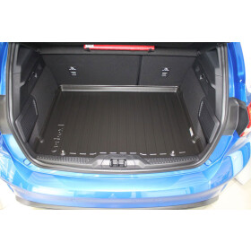 Kofferraummatte Kofferraumwanne flach Rand - Ford Focus Fließheck MK4 - Carbox Gepäckraummatte mit Ladekantenschutz