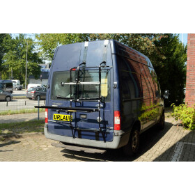 Paulchen Hecktürenträger - Ford Transit Bus / Transporter Flügeltür Höhe H3 ab 03/2000-05/2014 - Trägersystem Mittellader + Schienensystem Comfort Class