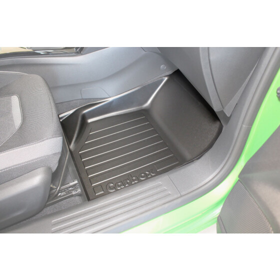 Fußmatte mit Rand - Opel Corsa F - Fußraumschutz vorne rechts - passgenau, abwaschbar, geruchslos