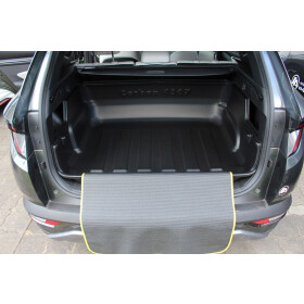 Kofferraumwanne hoher Rand - Hyundai Tucson IV NX NX4 - Gepäckraumwanne passgenau abwaschbar geruchslos Anti-Rutsch Matte inklusive