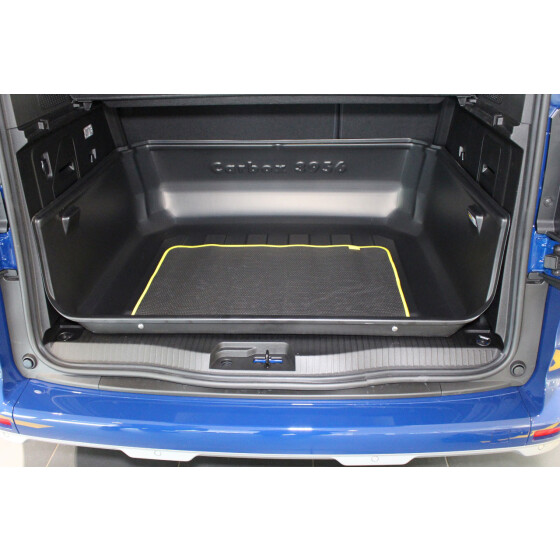 Kofferraumwanne hoher Rand - Kangoo III 5-Sitzer L1 - Kombi/Pkw Carbox - Gepäckraumwanne geruchslos abwaschbar passgenau