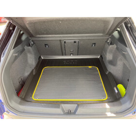 Kofferraummatte Kofferraumwanne flacher Rand - VW ID.4 E2 / E21 - Gepäckraummatte geruchslos abwaschbar