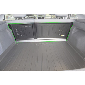 Kofferraummatte mit Rand - Hyundai Ioniq Typ AE - Gepäckraummatte umgelegte Rücksitzbank - Kofferraumwann flach ganzer Kofferraum