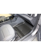 Fußmatte mit Rand - Hyundai Ioniq AE vorne rechts - Fußraummatte passgenau abwaschbar abriebfest geruchslos Fußraumschutz
