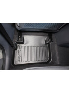 Fußmatte mit Rand - Hyundai Ioniq AE hinten links - Fußraummatte passgenau abwaschbar abriebfest geruchslos Fußraumschutz
