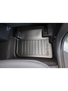 Fußmatte mit Rand - Hyundai Ionic AE hinten rechts - Fußraummatte passgenau abwaschbar abriebfest geruchslos Fußraumschutz