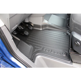 Fußmatte mit Rand - VW Crafter II 2E auch Grand California vorne links - Fußraummatte abwaschbar geruchslos abriebfest