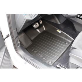 Fußmatte mit Rand - Audi Q4 e-tron Typ F4B (vorne links) - Fußraummatte passgenau geruchslos abriebfest Anti-Rutsch sicher