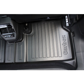 Fußmatte mit Rand - Audi Q4 e-tron Typ F4B (hinten rechts) - Fußraummatte passgenau geruchslos abriebfest Anti-Rutsch sicher