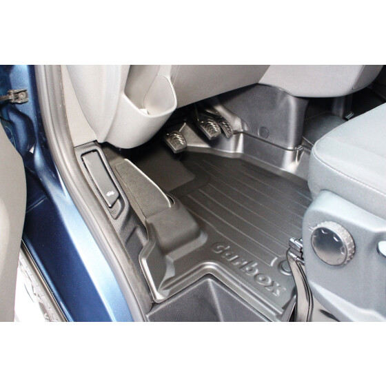 Fussmatte mit Rand - Ford Transit / Tourneo Custom / Nugget Typ V362 vorne links - Fußraummatte abwaschbar geruchslos abriebfest
