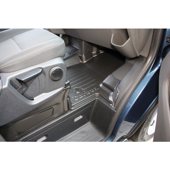 Fussmatte mit Rand - Ford Transit / Tourneo Custom / Nugget Typ V362 vorne rechts - Fußraummatte abwaschbar geruchslos abriebfest