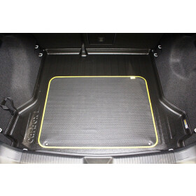 Kofferraummatte Kofferraumwanne flacher Rand - VW ID.4 E2 / E21 Ladeboden untere Position - Gepäckraummatte geruchslos abwaschbar